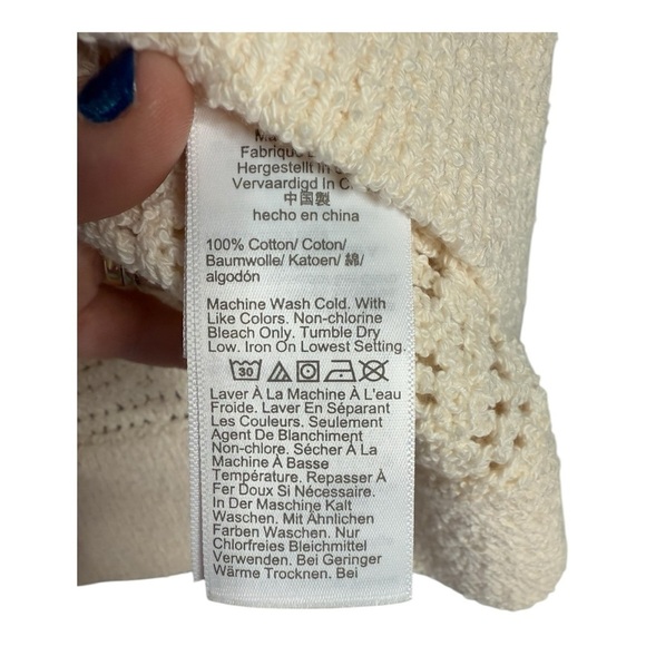 J. Crew Pointelle crewneck sweater in Antique White NEW CB900 Size XL Crop Fit - Picture 5 of 16